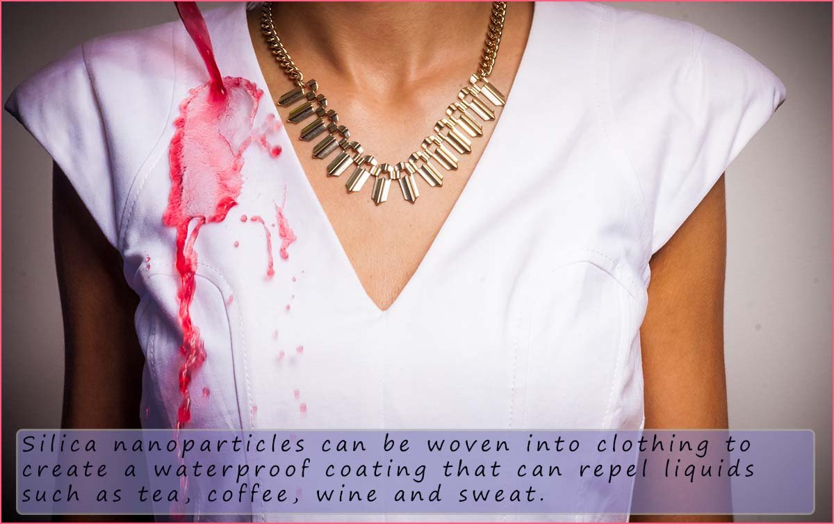 The use of silica nanoparticles can make clothes waterproof